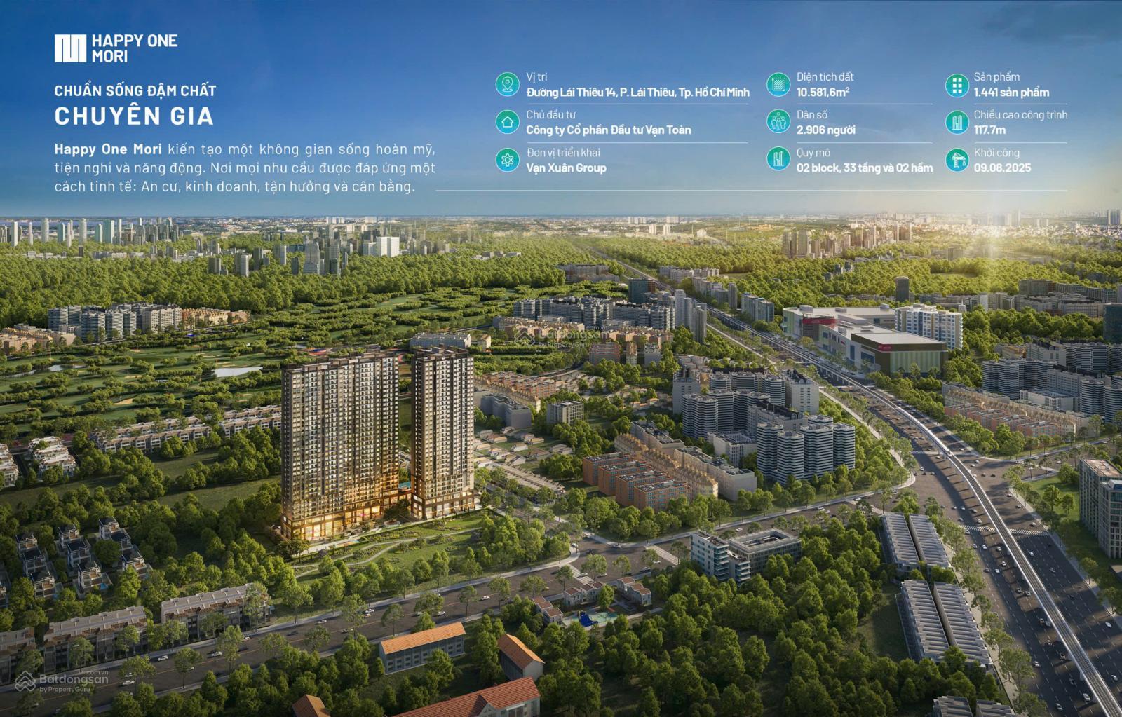 Căn hộ Happy One Mori Thuận An 66m² giá 2.5 tỷ - Đầu tư sinh lời ngay!