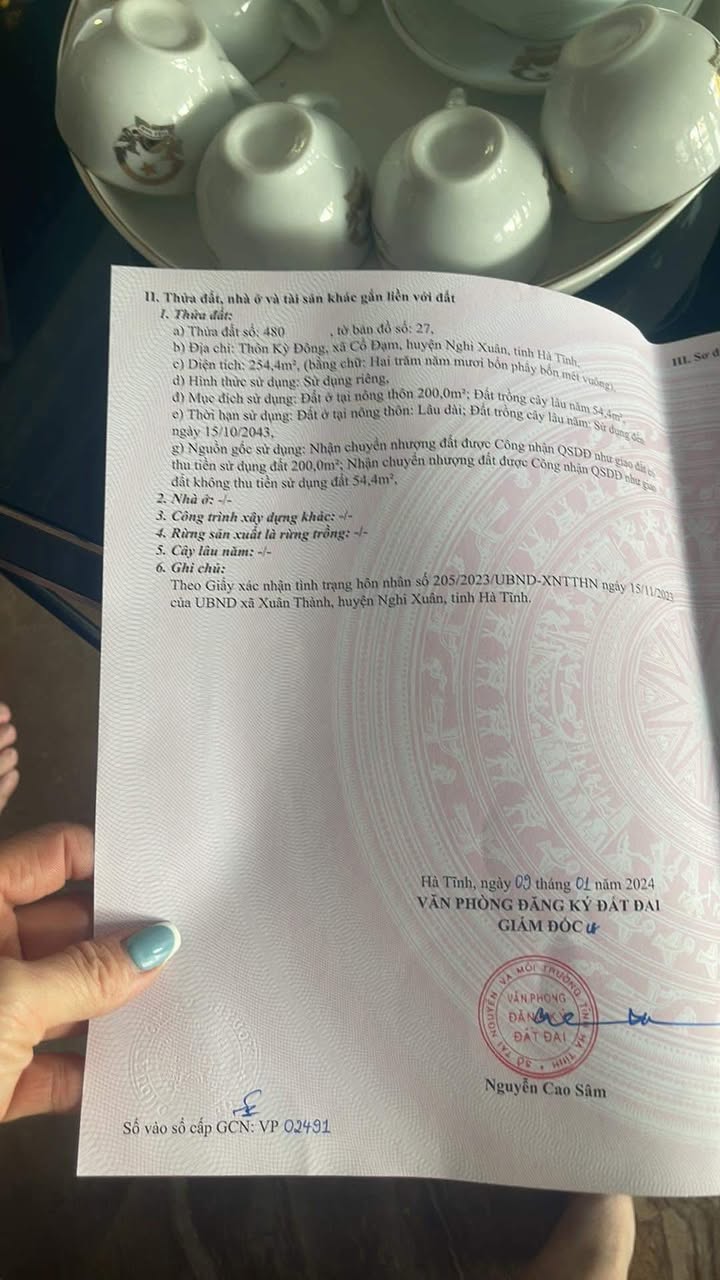 Đất nền Thôn Kỳ Đông, xã Cổ Đạm 252m² giá 290 triệu - Đường rộng, gần trường học!