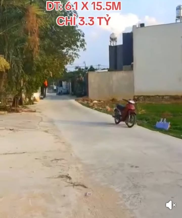 Mặt tiền đường Nguyễn Thị Thử, Hóc Môn 91.5m² giá 3.3 tỷ - Đường thông, gần công viên sinh thái!