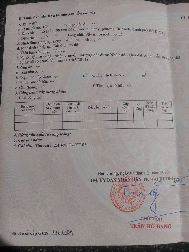 Đất nền Khu Đô Thị Trường Thịnh Hải Dương 70m² giá 3 tỷ - Vị trí đẹp ngay đường 52