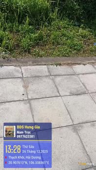 Lô đất phố Phương Nương, Thạch Khôi, Hải Dương 85.5m² giá 3.65 tỷ - Cơ hội đầu tư tuyệt vời!