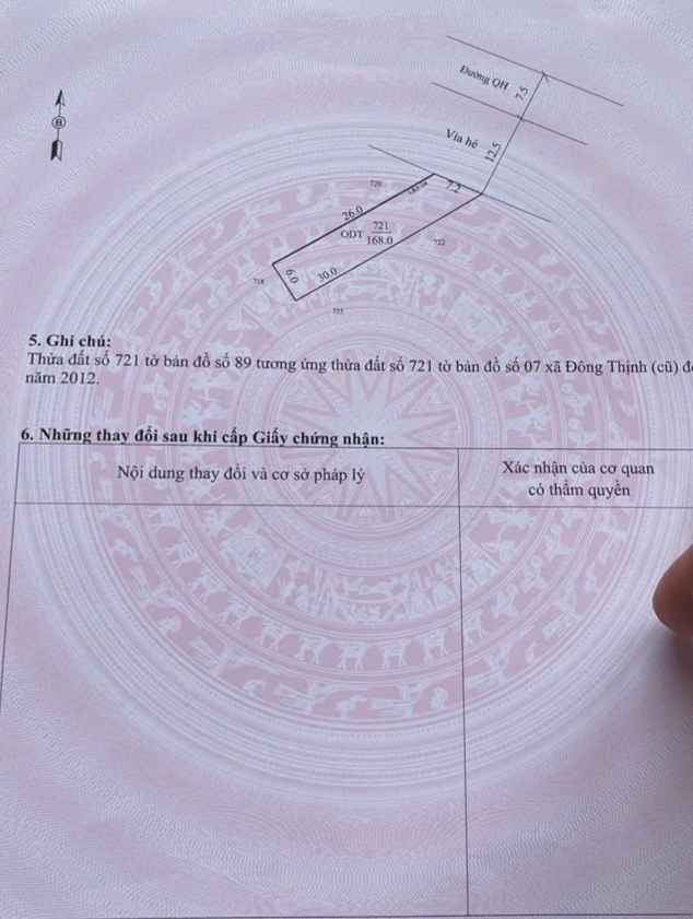 Đất nền MB 9637 Đông Thịnh, Thanh Hóa 168m² giá 2.12 tỷ - Vị trí đắc địa gần trung tâm!