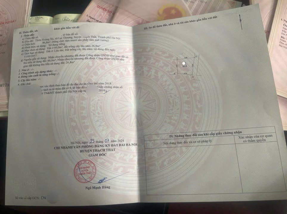 Đất nền Lại Thượng Thạch Thất 86m² giá 1.1 tỷ - Lô góc hiếm có, ô tô vào tận nơi!