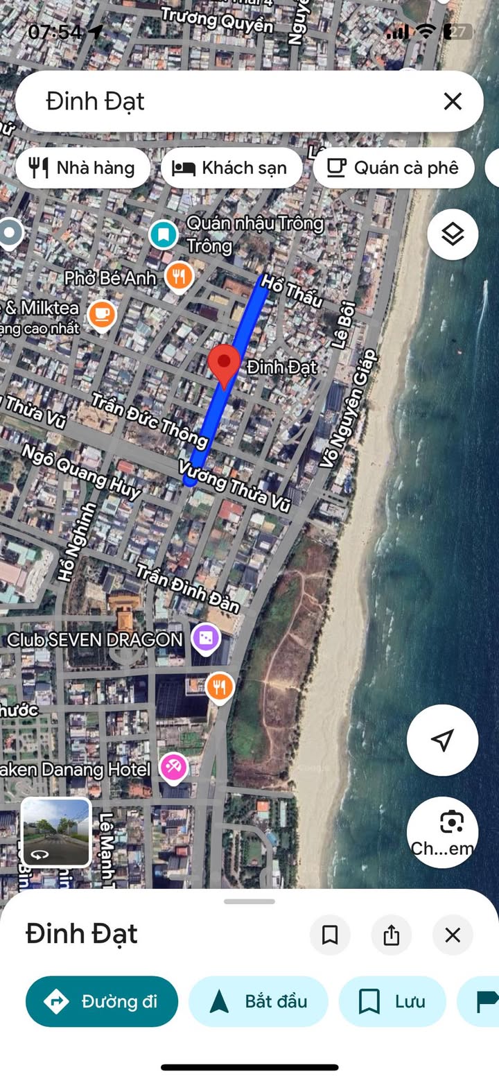 Đất nền mặt tiền Đinh Đạt, Sơn Trà, Đà Nẵng 263m² - Cơ hội đầu tư sinh lời tốt!