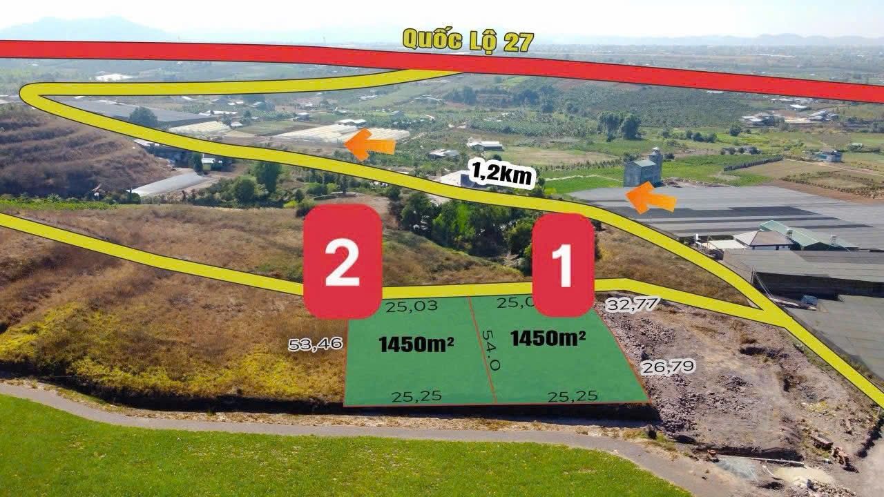 Đất nền N'Thol Hạ Đức Trọng 1450m² giá 1.275 tỷ - Cơ hội đầu tư sinh lời!