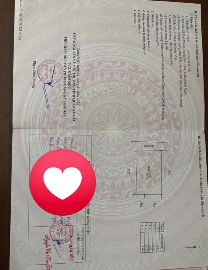 Đất nền KCN Tịnh Phong 102m² giá 550 triệu - Cơ hội đầu tư tiềm năng!