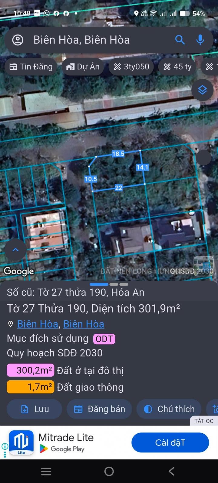 Lô Biệt Thự Hóa An Biên Hòa 300m² giá 7 tỷ - Góc 2 mặt tiền thuận lợi!