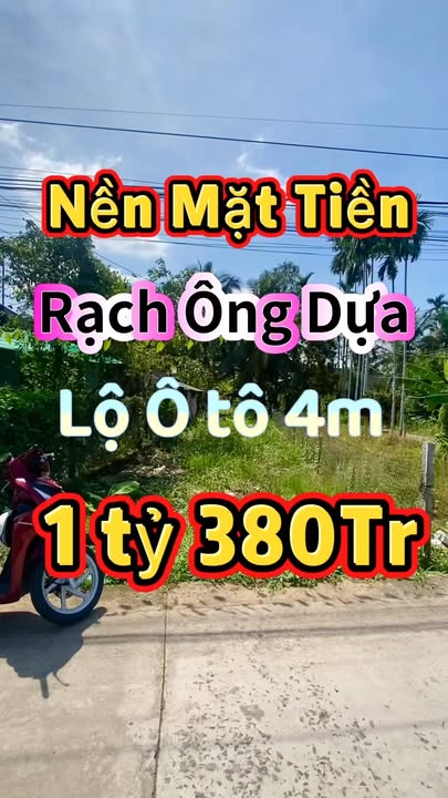 Đất nền mặt tiền Rạch Ông Dựa, Long Tuyền, Cần Thơ 133m² giá 1.38 tỷ - Sổ hồng chính chủ!