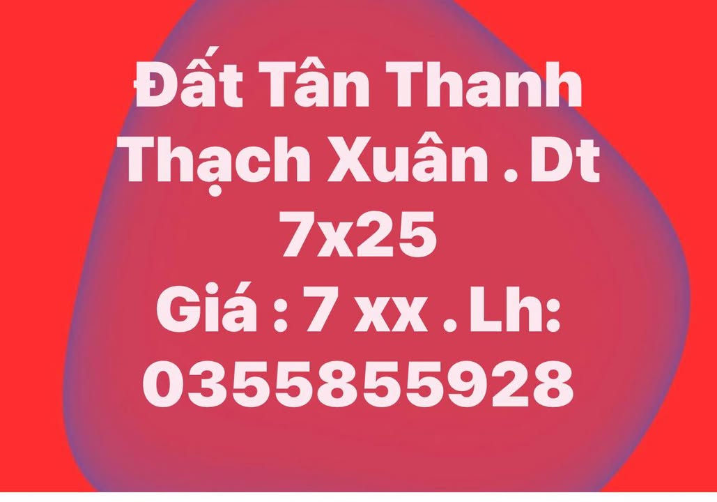 Đất nền Thạch Xuân, Thạch Hà 175m² giá 700 triệu - Cơ hội đầu tư tuyệt vời!