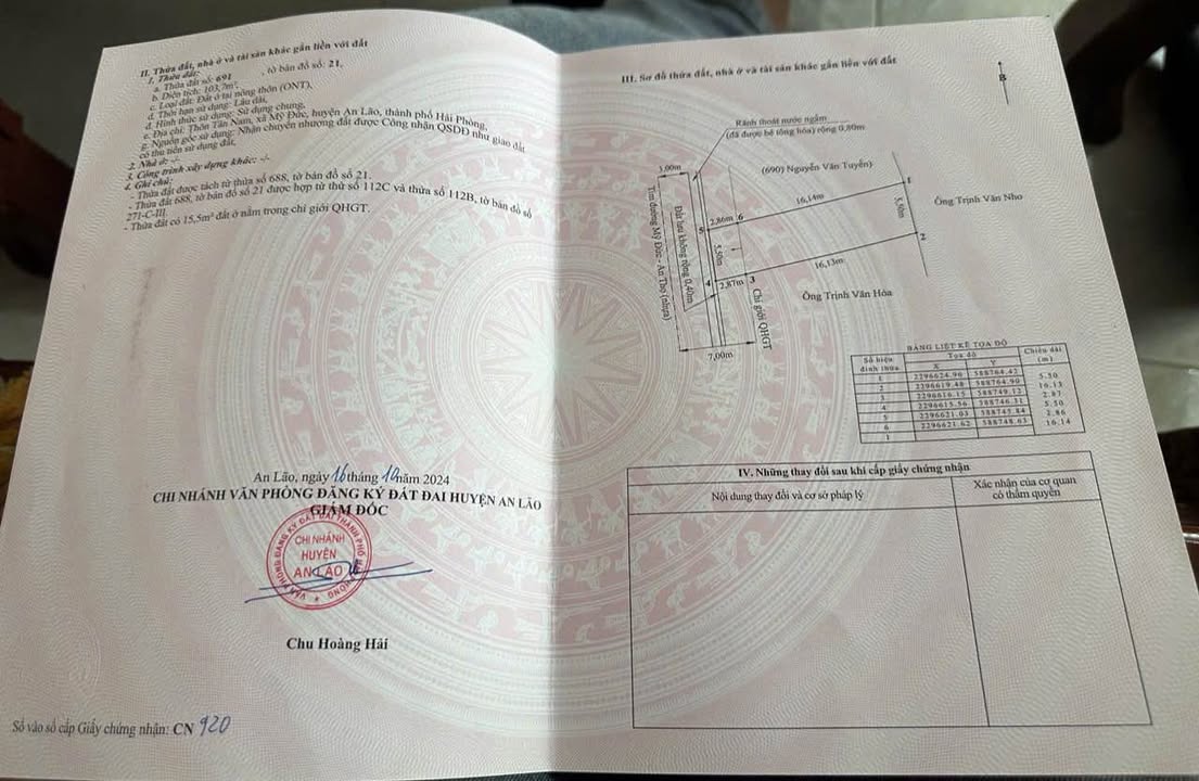 Đất nền chính chủ tại đường liên xã Mỹ Đức - An Thọ 103,7m² giá 2,4 tỷ - Đón sóng khu TĐC!