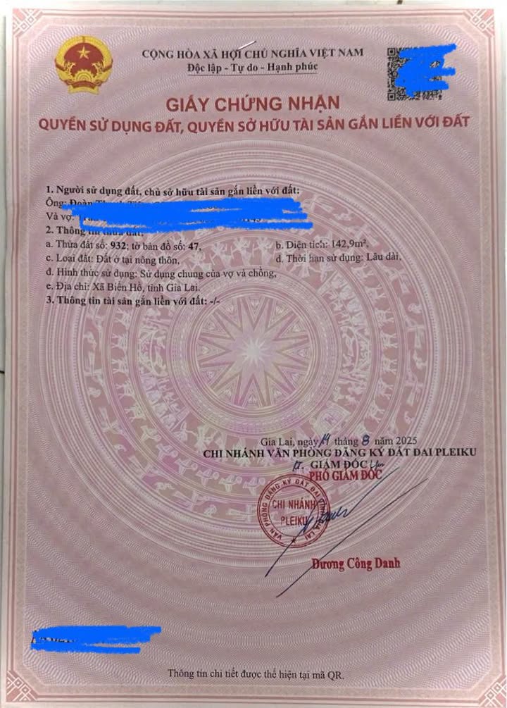 Đất nền Hẻm 294 Tôn Đức Thắng, Biển Hồ 142m² - Chính chủ, giá chỉ 490 triệu!