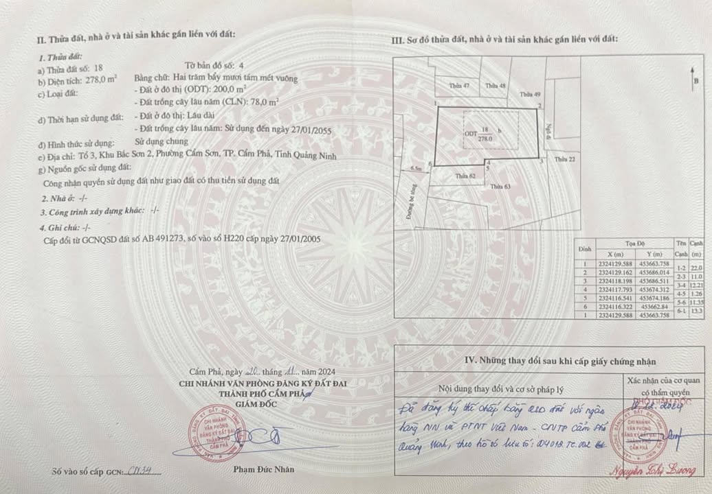 Đất 300m² tại Cẩm Sơn, Cẩm Phả - Giá chỉ 2.1 tỷ, cơ hội hiếm có!