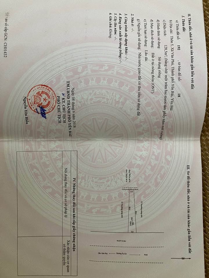 Đất nền Yên Bái 737.5m² giá 3.2 tỷ - Vị trí đắc địa, phong thủy tốt!