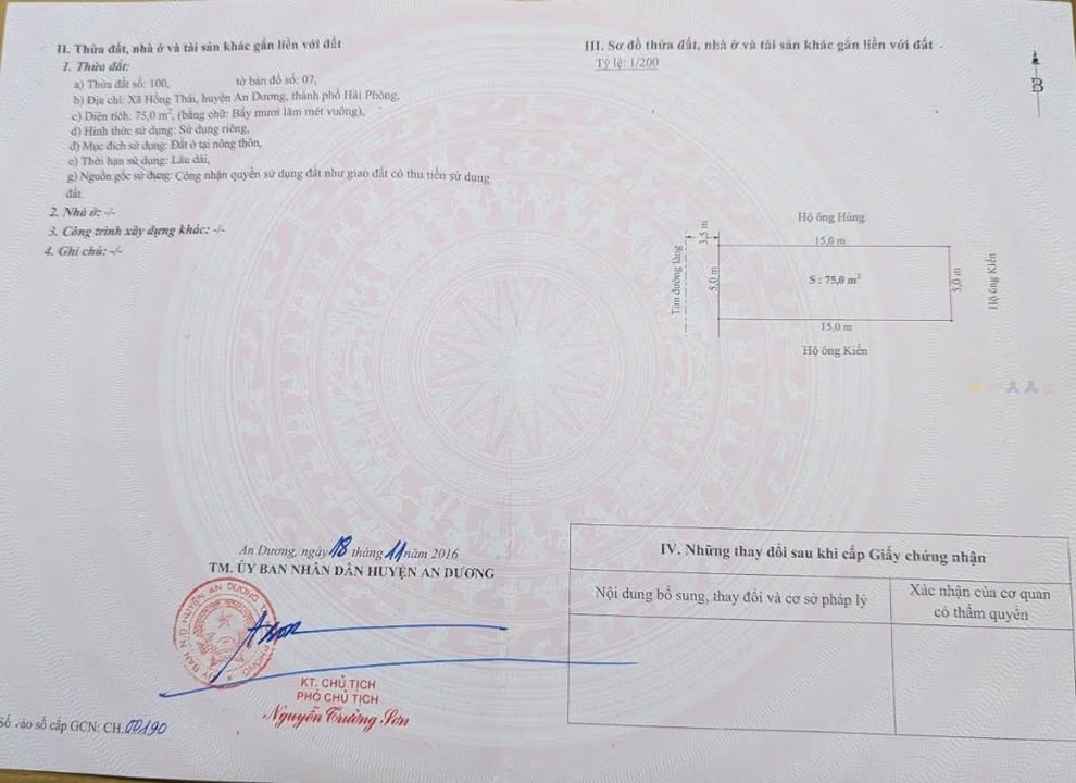 Đất nền Hồng Thái An Dương 75m² giá 2.8 tỷ - Cơ hội đầu tư không thể bỏ lỡ!