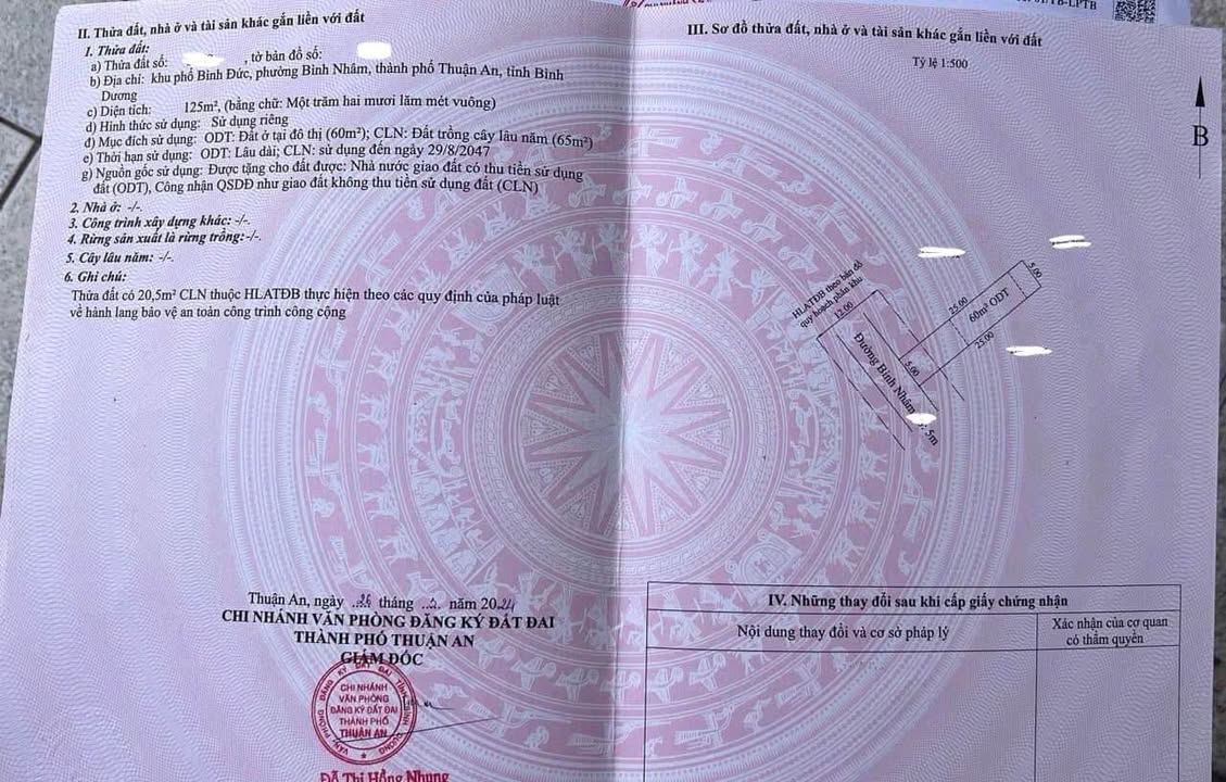 Đất Bình Nhâm 125m² giá 3.75 tỷ - Đường ô tô thuận tiện!