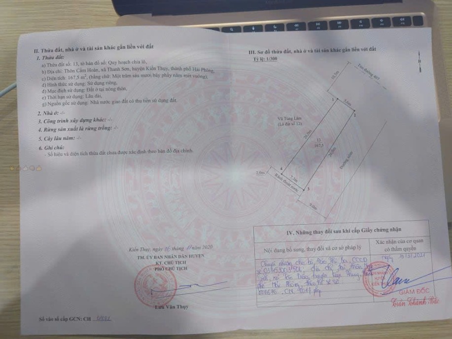 Đất nền lô góc đường 407 Cẩm Hoàn 167.5m² giá chỉ 3 tỷ - Cơ hội đầu tư hấp dẫn!