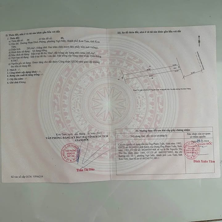 Đất nền 600m² đường Phan Đình Phùng, Kon Tum - Pháp lý rõ ràng, giá thỏa thuận!