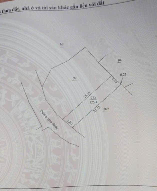 Lô đất thổ cư 125m² tại Phường Gia Sàng, Thái Nguyên - Giá chỉ 500 triệu VND