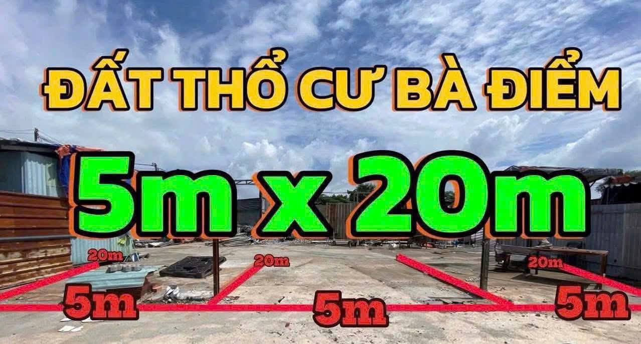 Đất nền ấp Bắc Lân, xã Bà Điểm 114m² giá 4.5 tỷ - Xây dựng tự do ngay!