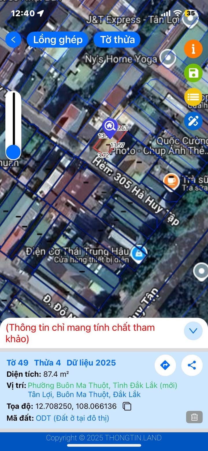 Đất góc 2 mặt tiền hẻm 305 Hà Huy Tập, Tân Lợi 89.6m² giá 3.99 tỷ - Đầu tư sinh lời ngay!