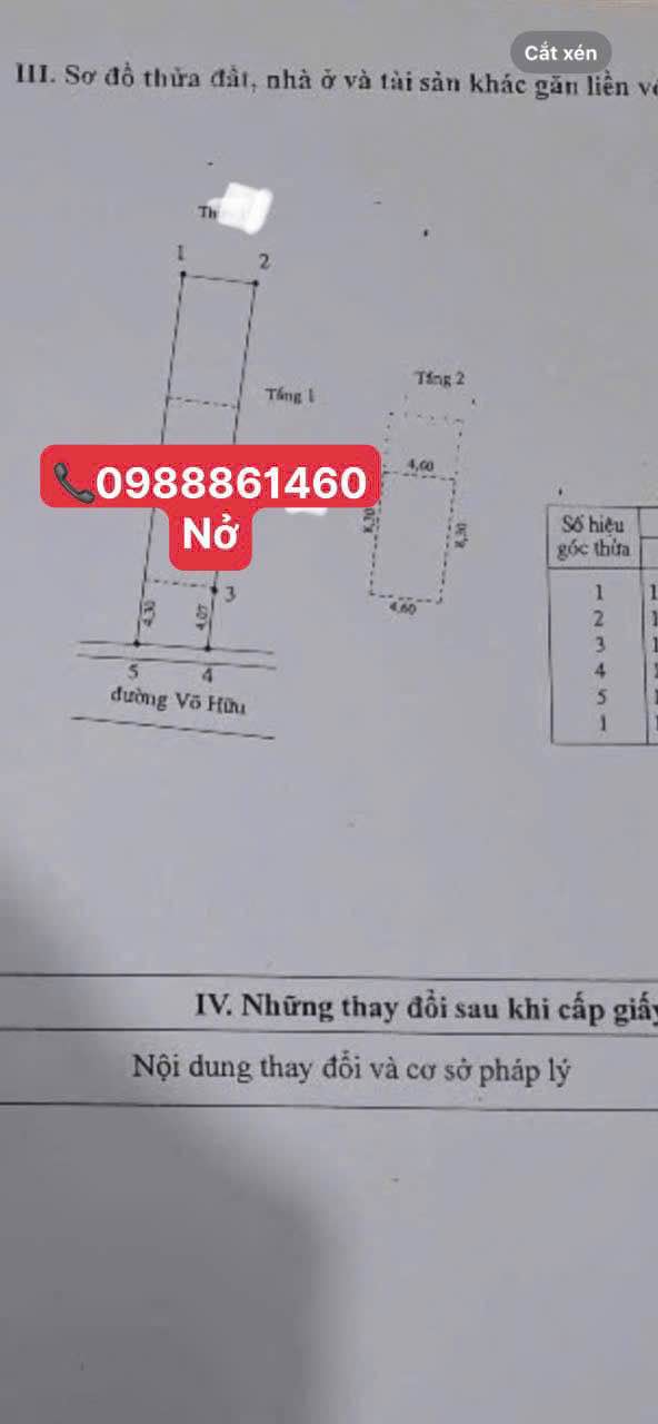 Nhà mặt tiền Võ Hữu, Phú Thủy, 118m² giá 4.15 tỷ - Kinh doanh thuận lợi!