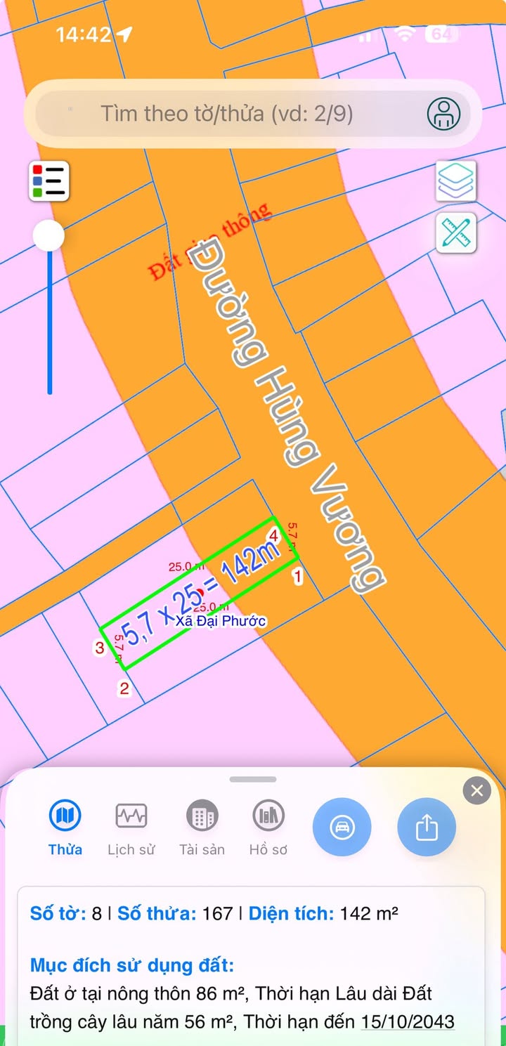 Đất mặt tiền Hùng Vương Nhơn Trạch 142m² giá 5.6 tỷ - Kinh doanh đa nghề, vị trí đẹp!