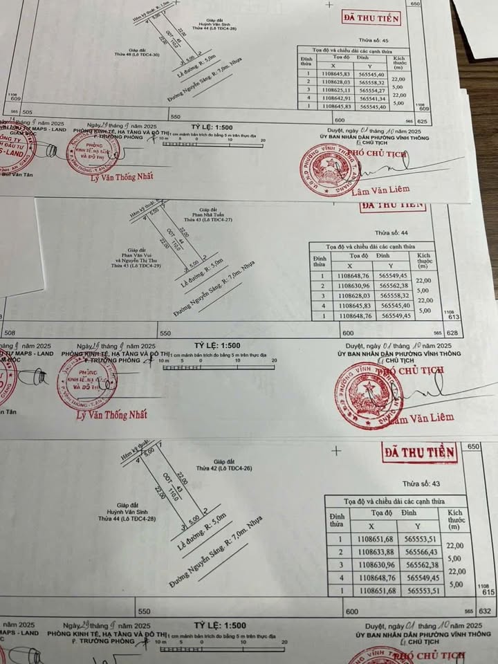 Đất thổ cư 110m² đường Nguyễn Sáng, Vĩnh Thông - Giá 800 triệu, cơ hội đầu tư tốt!