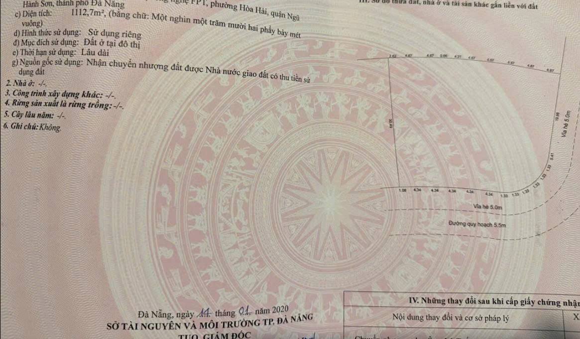 Lô đất 2MT khu đô thị FPT Đà Nẵng 117,9m² giá 60 tỷ - Vị trí đẳng cấp sát hồ và sông cổ cò!