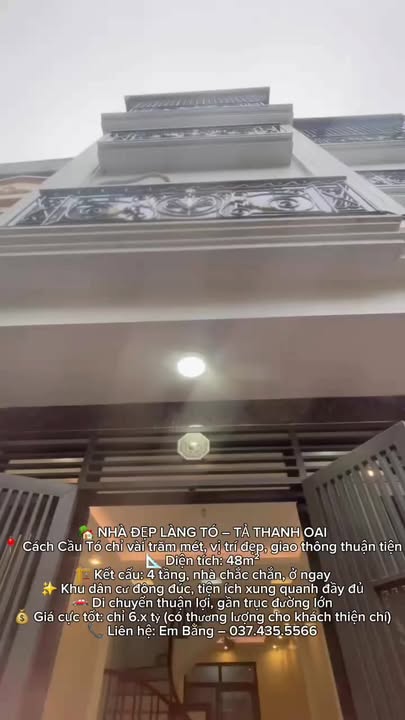 Nhà đẹp Tả Thanh Oai 48m² giá 6 tỷ - Vị trí đắc địa, sẵn sàng ở ngay!