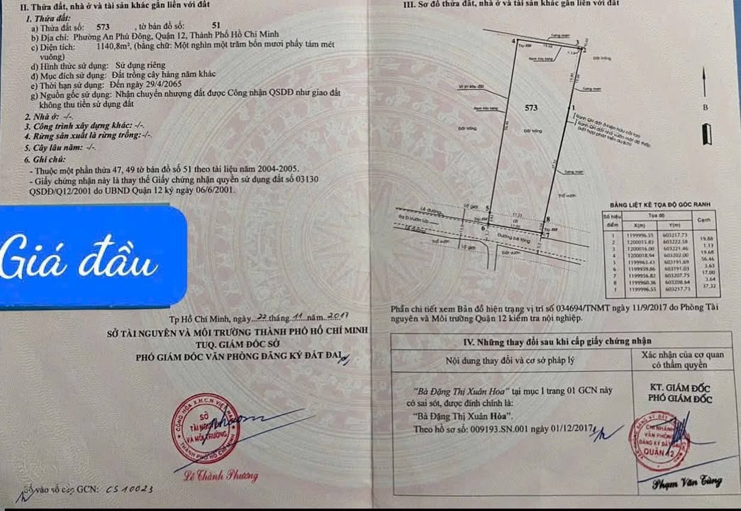 Đất thổ cư 1140m² Hẻm 125 Vườn Lài quận 12 - Đầu tư sinh lời lý tưởng!