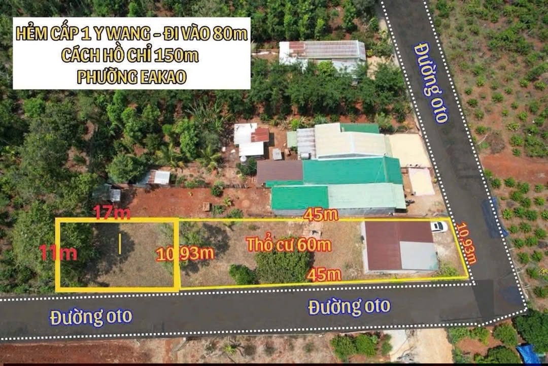 Đất nền 2 mặt tiền Ea Kao 6796.66m² giá 2.45 tỷ - Đầu tư sinh lời cao!