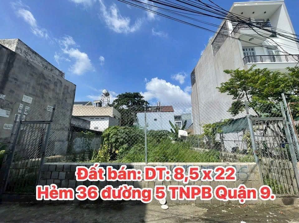 Đất nền đường 5, TNPB, Quận 9, 180m² - Sổ hồng riêng, xây dựng tự do!