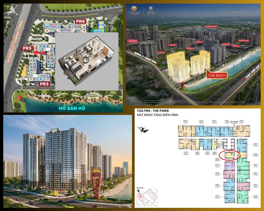 Căn hộ Studio The Paris Gia Lâm 27.5m² giá 2.45 tỷ - Tầng đẹp VIEW nội khu