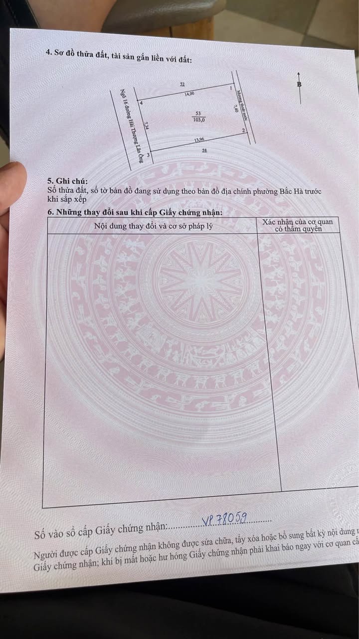 Nhà 2 Tầng Ngõ 16 Đường Hải Thượng, Hà Tĩnh 103m² - Chính chủ bán gấp!