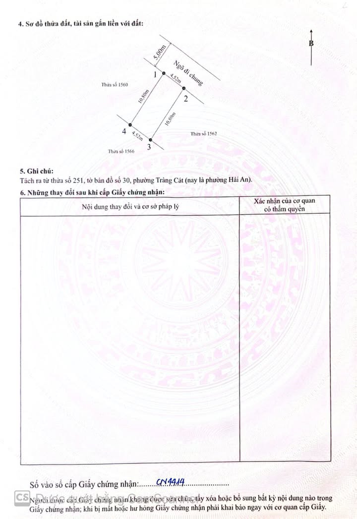 Đất nền Tràng Cát, Hải Phòng 48.8m² giá 1.756 tỷ - Sổ đỏ chính chủ!