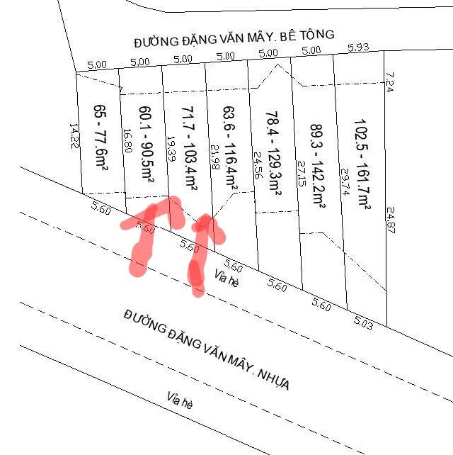 Đất mặt tiền Đặng Văn Mây, Dĩ An 90m² giá 6.49 tỷ - Đầu tư sinh lời hấp dẫn!