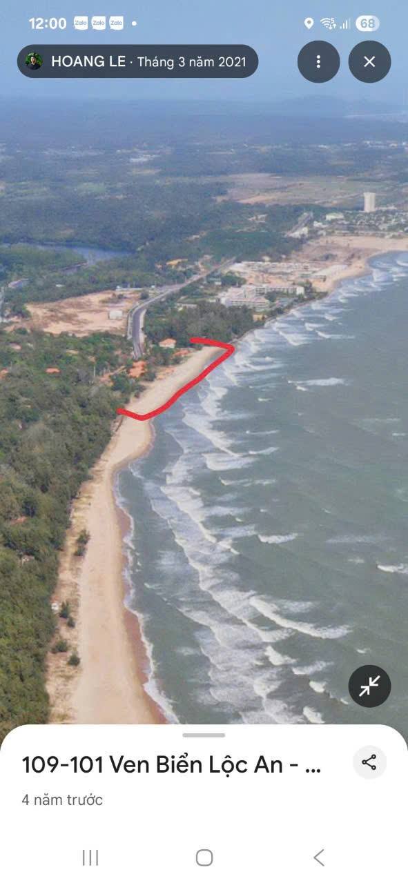 Khu du lịch Thủy Hoàng - Đường ven biển Lộc An, 35.333m², Giá 10 tỷ - Cơ hội đầu tư hấp dẫn!