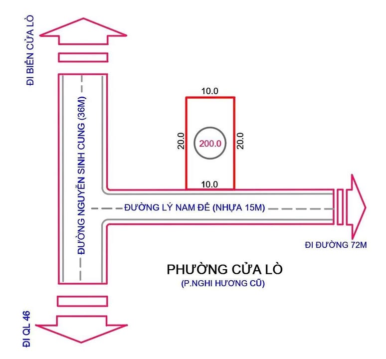 Đất nền Cửa Lò 200m² giá 4 tỷ - Cơ hội đầu tư hấp dẫn!