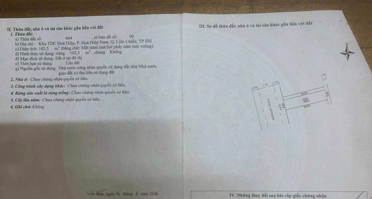 Đất nền đường Trần Tấn, Hòa Hiệp Nam, 102m² giá 4.55 tỷ - Cơ hội đầu tư tuyệt vời!