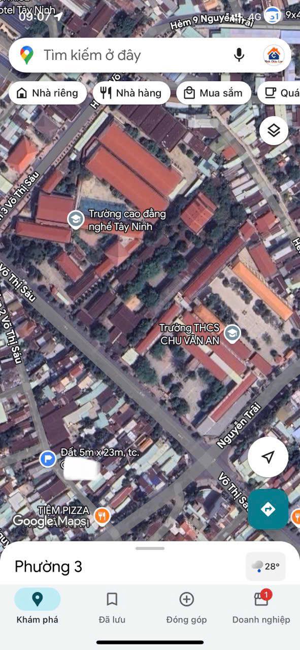 Nhà 2 mặt tiền đường Võ Thị Sáu, TP. Tây Ninh 150m² giá 6.5 tỷ - Kinh doanh đắc địa!