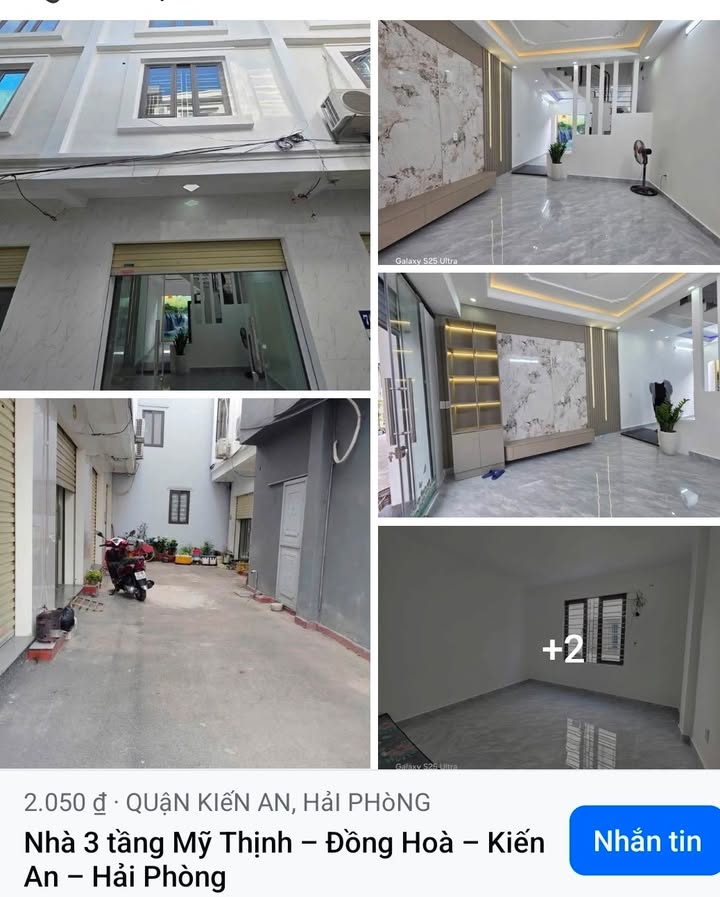 Nhà 3 tầng đường Mỹ Thịnh, quận Kiến An, Hải Phòng giá 2.05 tỷ - Giảm ngay 150 triệu!