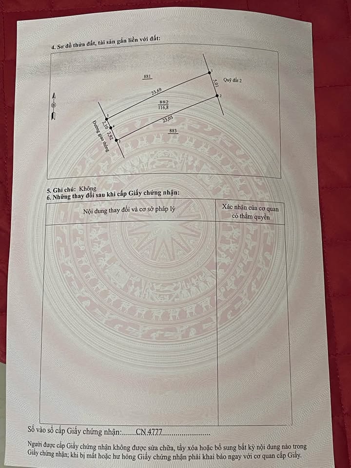 Bán đất trung tâm Việt Trì 116.8m² giá 1.9 tỷ - Pháp lý rõ ràng, sổ đỏ chính chủ!