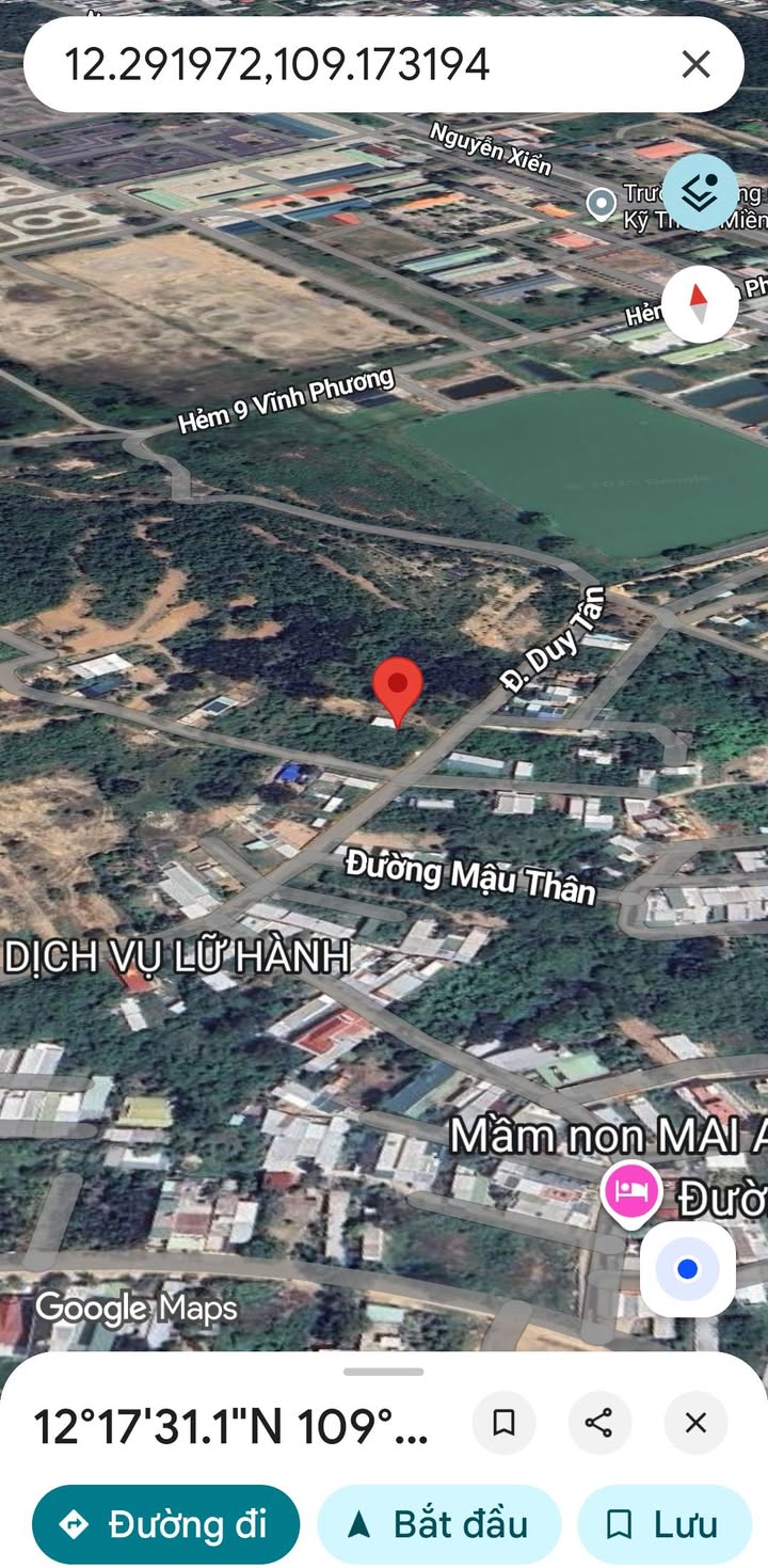 Đất mặt tiền đường Duy Tân Nha Trang 500m² giá 3 tỷ - Cơ hội đầu tư lý tưởng!