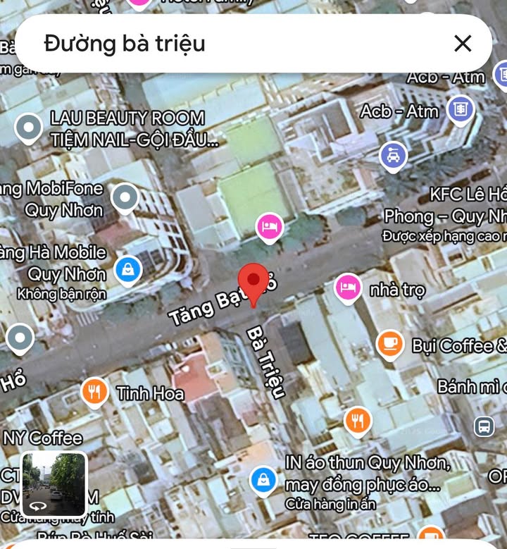 Nhà 2 tầng mặt tiền đường Bà Triệu Quy Nhơn 124m² giá 11.999 tỷ - Cơ hội sở hữu tuyệt vời!