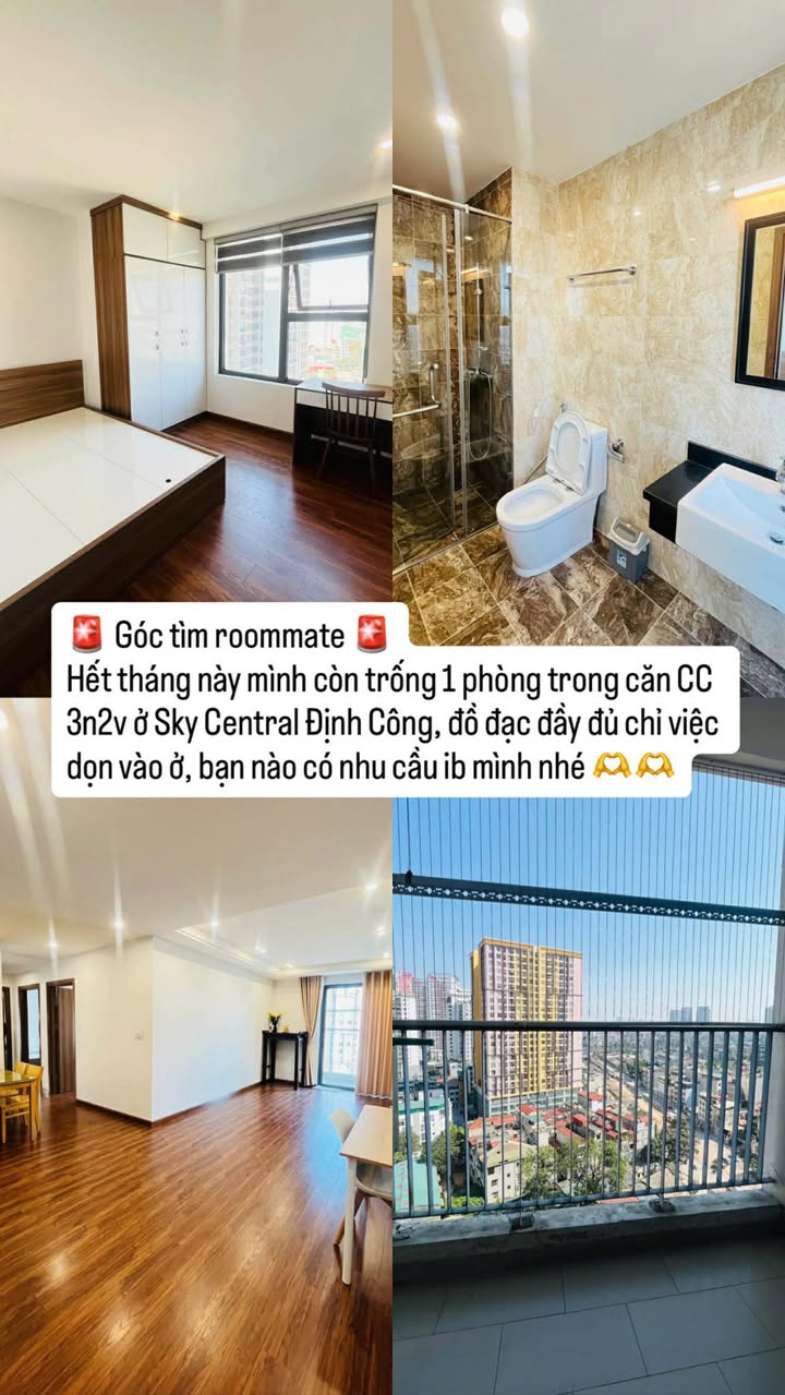 Căn hộ chung cư Sky Central 176 Định Công 3 phòng ngủ giá 4.3 triệu - Nâng tầm cuộc sống!