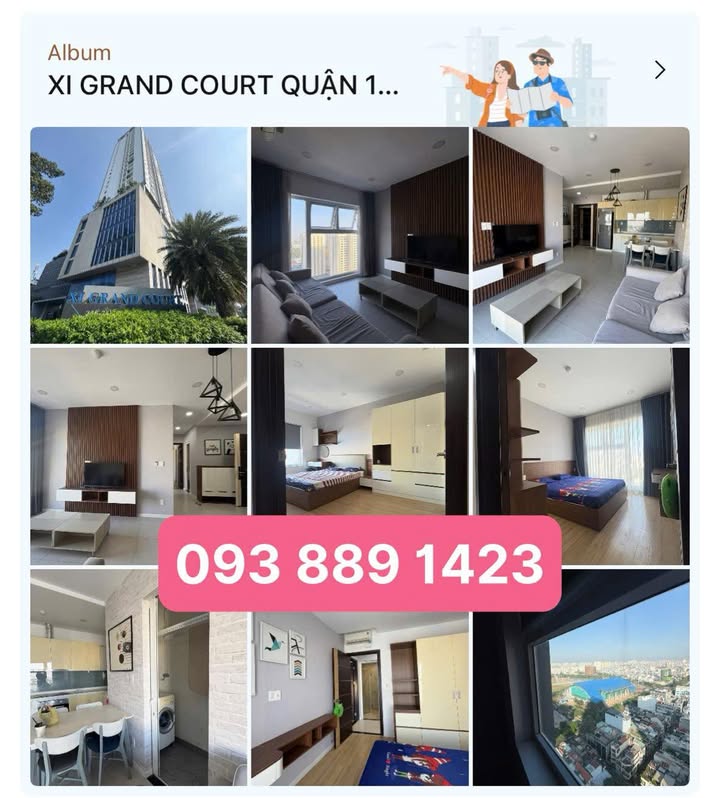 Căn hộ Xi Grand Court Quận 10 70m² giá 18 triệu - Đủ nội thất đẹp, sẵn sàng ở ngay!