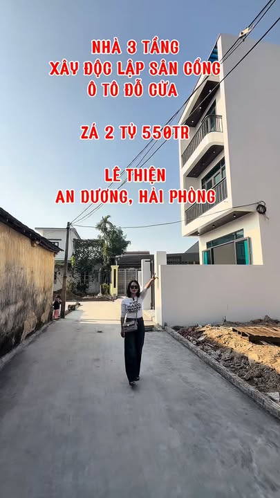 Nhà 3 tầng Lê Thiện, An Dương 84m² - Ô tô đỗ cửa, giá thỏa thuận!