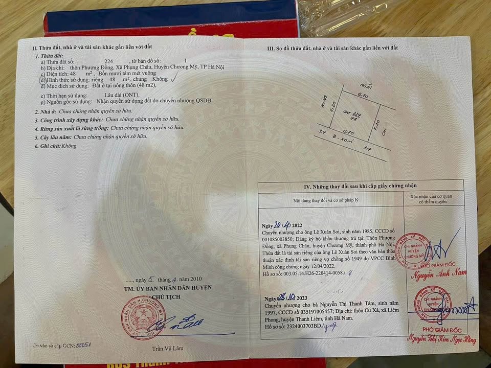 Đất nền Phụng Châu, Chương Mỹ 48m² - Tiện ích ngập tràn, giao thông thuận lợi!