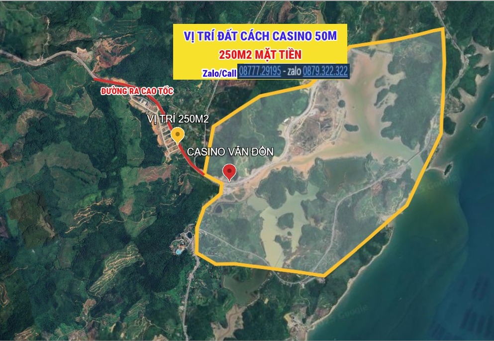 Đất nền 250m² mặt tiền Casino Vân Đồn chỉ 888 triệu - Cơ hội đầu tư vàng!