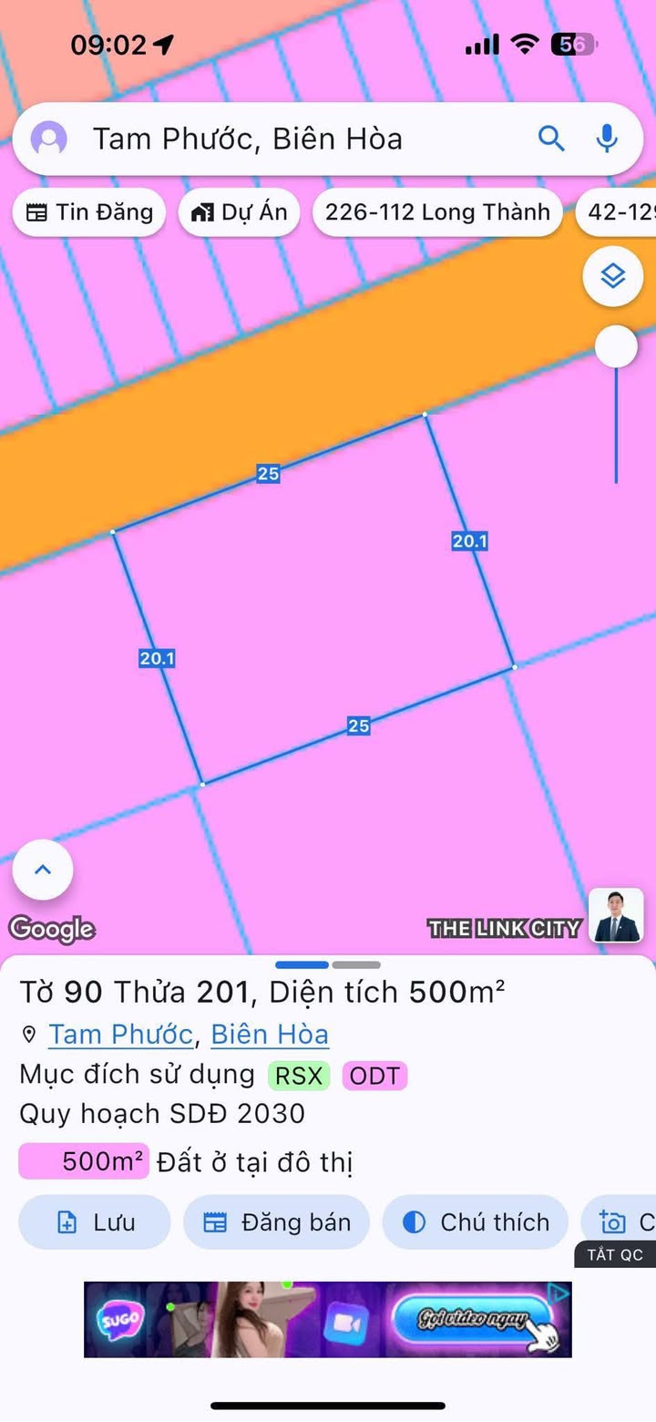 Đất nền Quốc lộ 51 Long Thành 500m² giá 5 tỷ - Đầu tư sinh lời ngay!